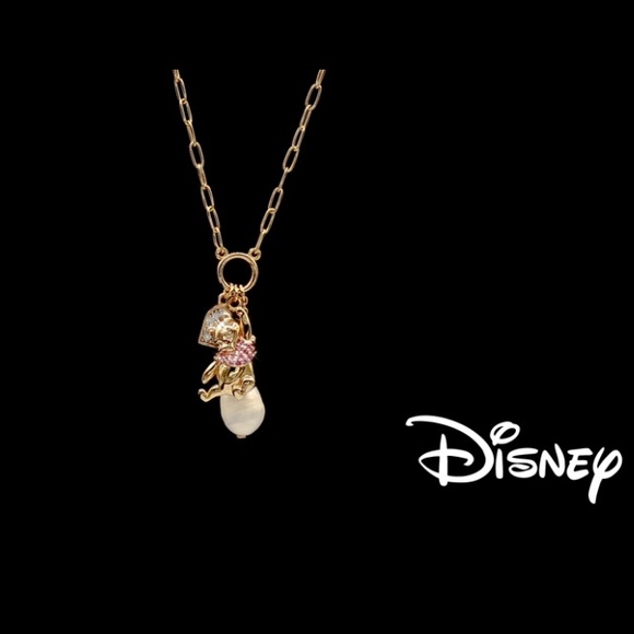 18k Disney Winnie the Pooh Pearl Charm Necklace - Picture 5 of 7